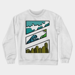 3d simple outdoor design Crewneck Sweatshirt